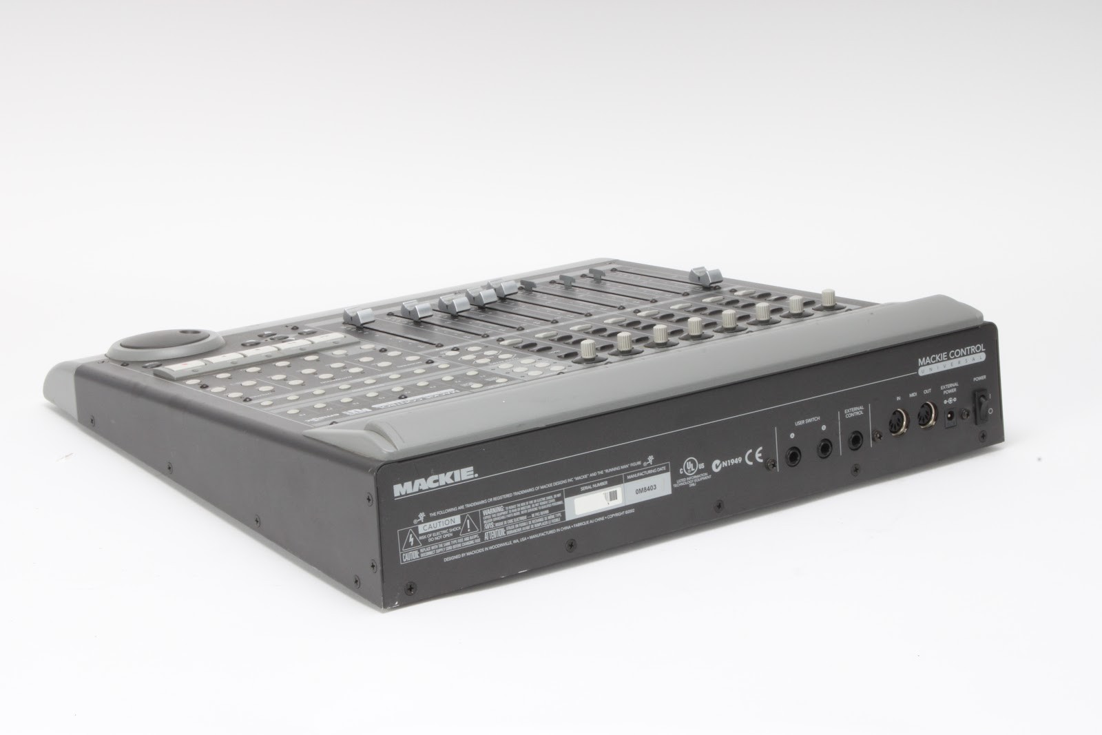 Mackie Control Universal 8-Channel DAW Master Control Mixer - Missing Sliders