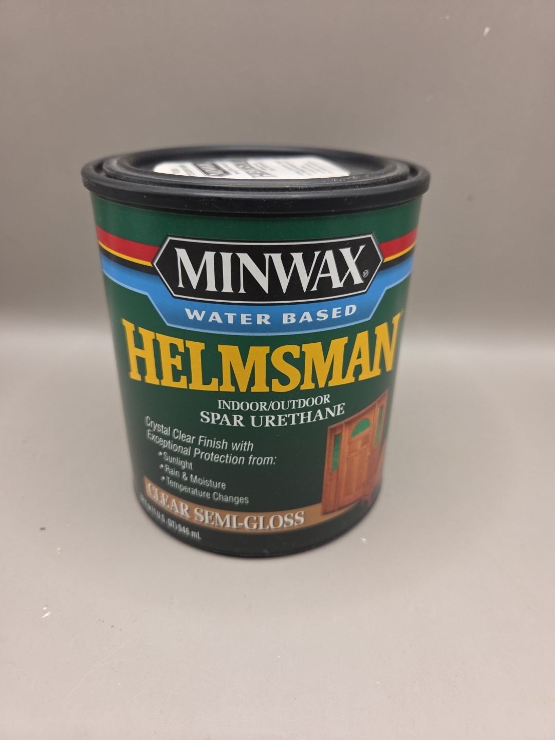 1 Qt Minwax Helmsman Clear Semi-Gloss Waterbased Spar Urethane Indoor/Outdoor