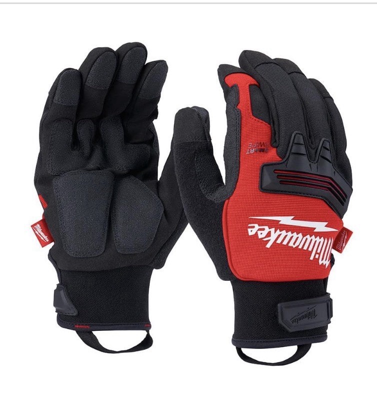 Milwaukee Tools MLW48-73-0043 Winter Demolition Gloves Black & Red Extra Large