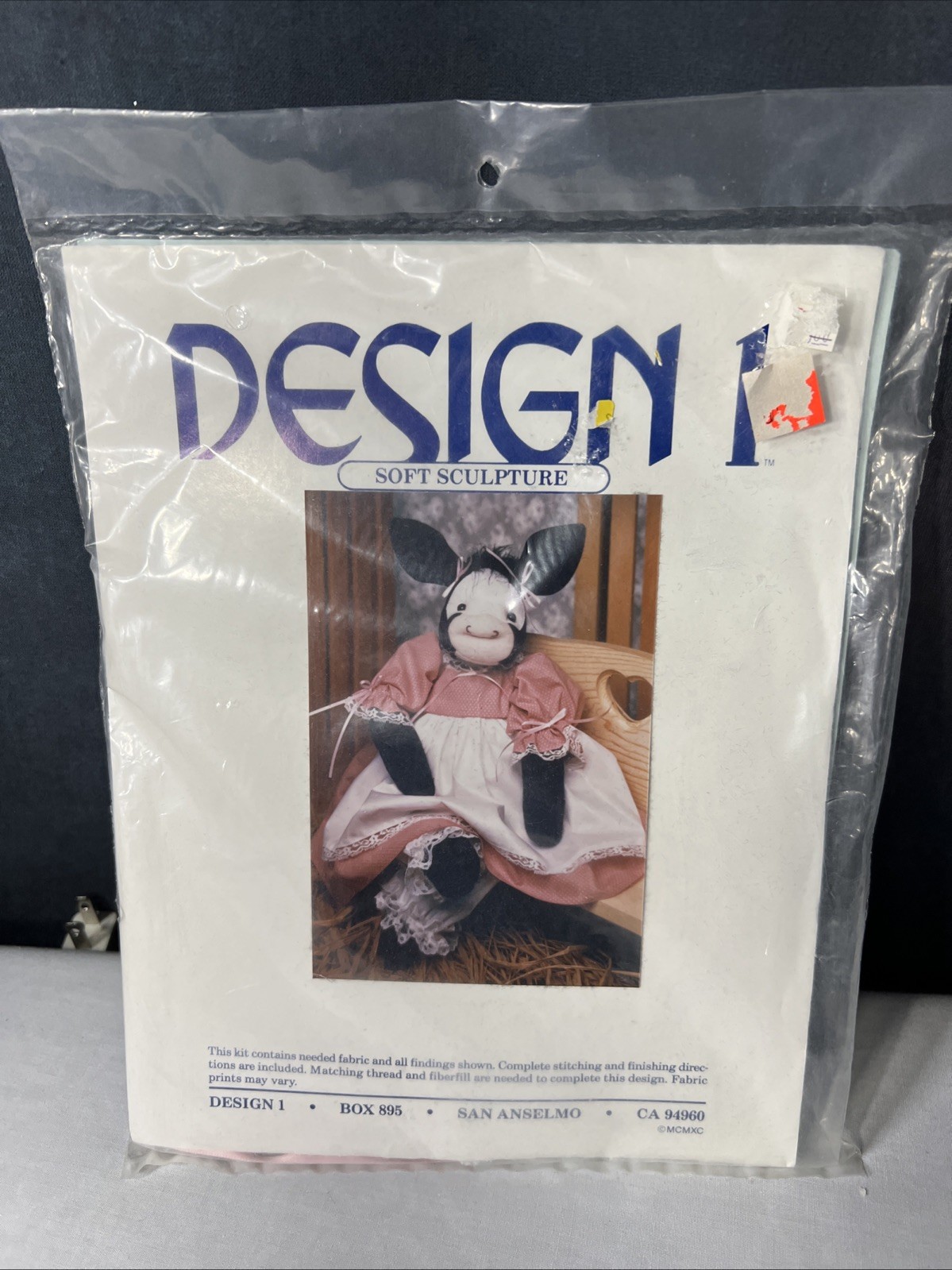 Vintage Design Folk Art Soft Sculpture Project -Agnes Holstein Country Cow