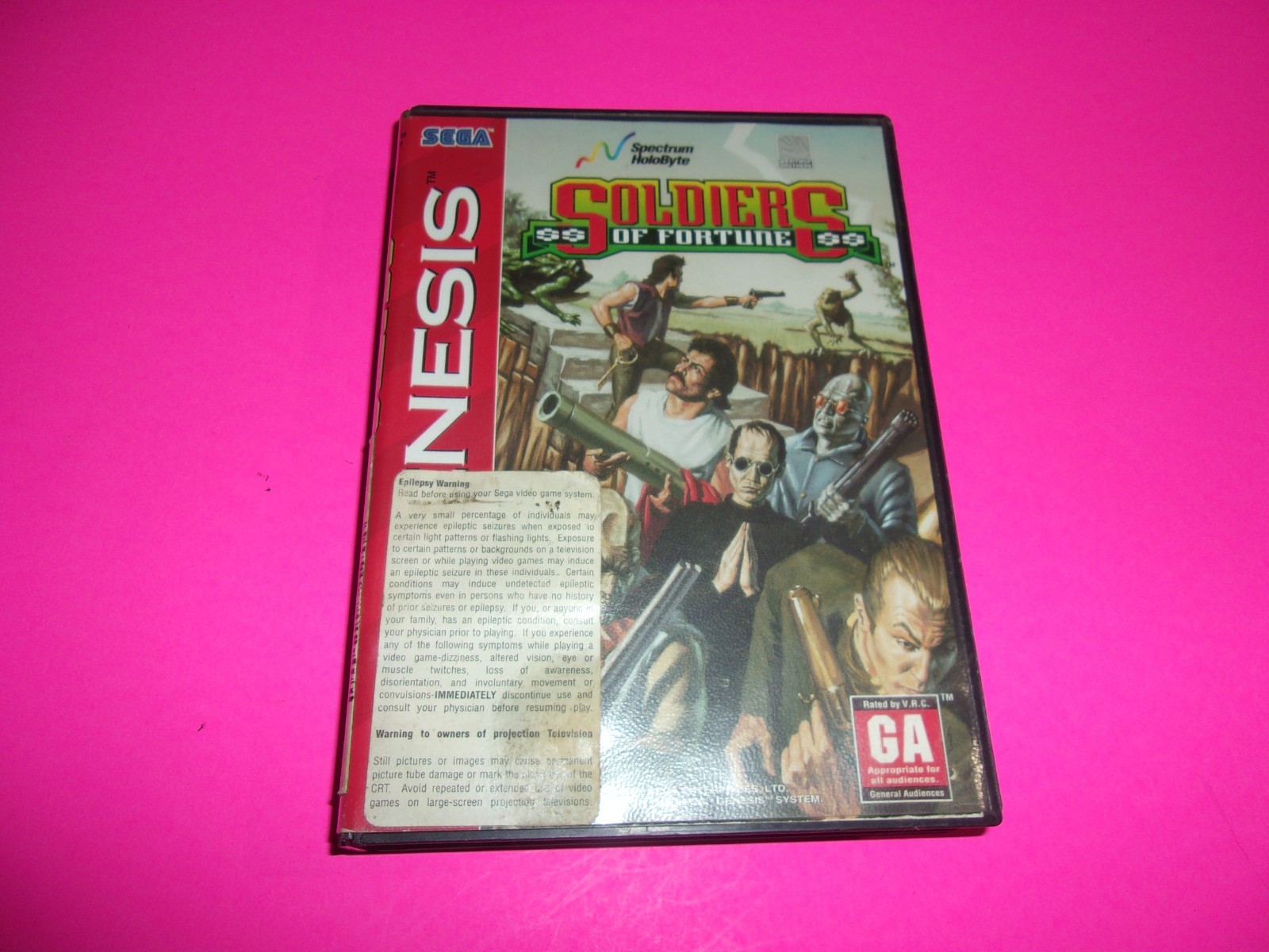 Soldiers of Fortune Case (SEGA Genesis) Authentic BOX ONLY