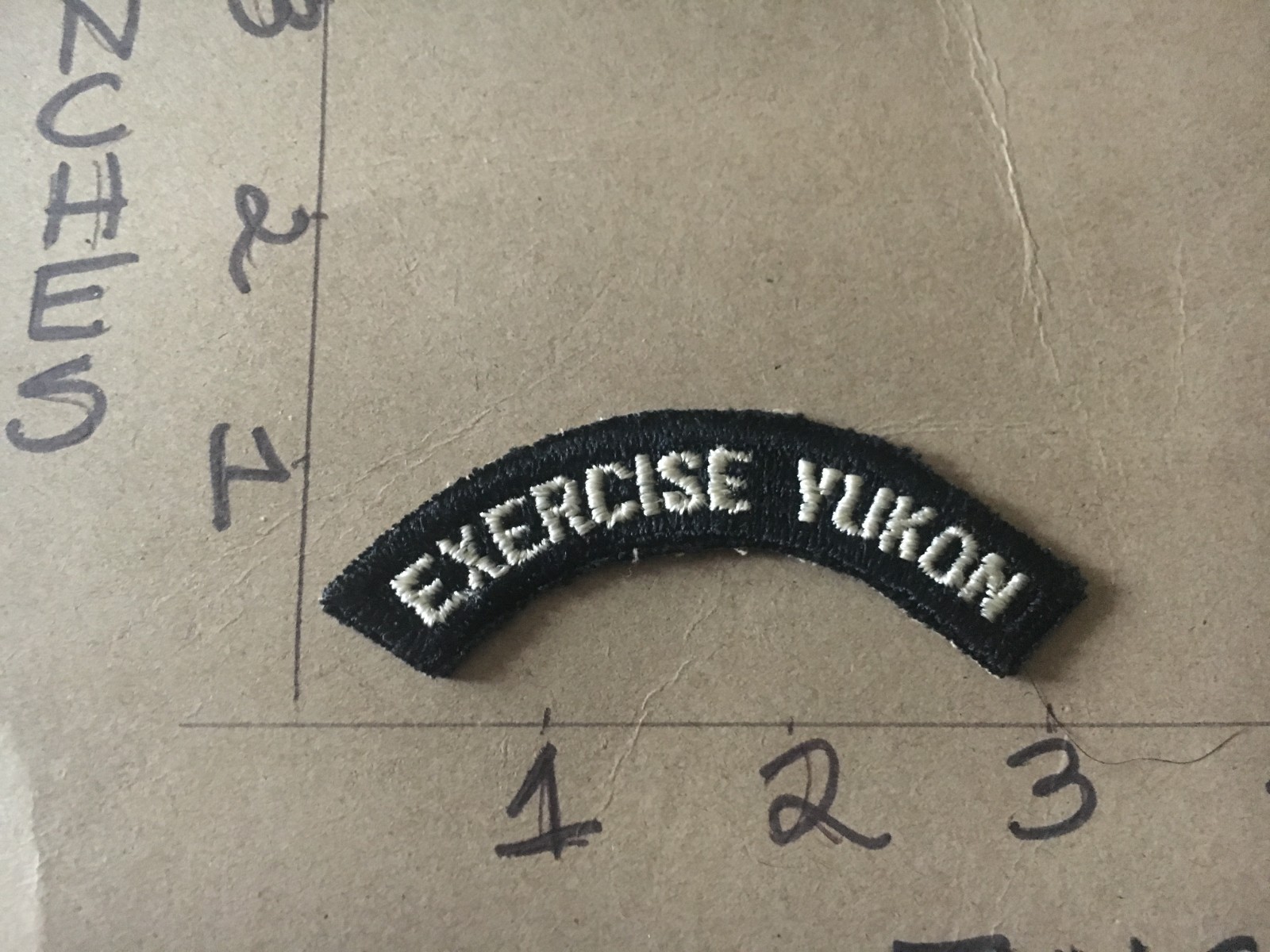 US NAVY SHOULDER STRIP TAB *** rocker *** Patch Exercise Yukon
