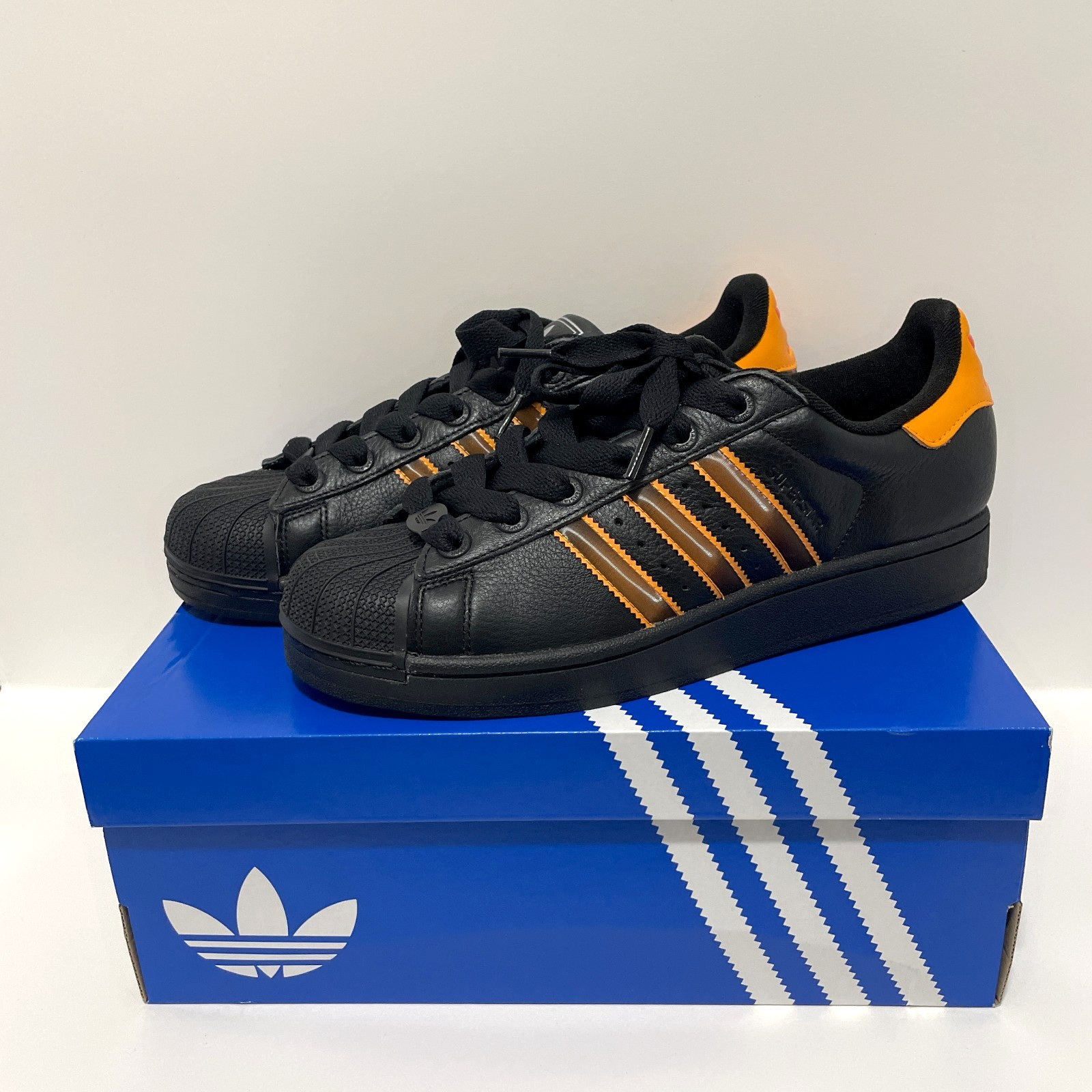adidas Originals Superstar II Shoes JQ6469 Core Black / Crew Orange / Orange Men