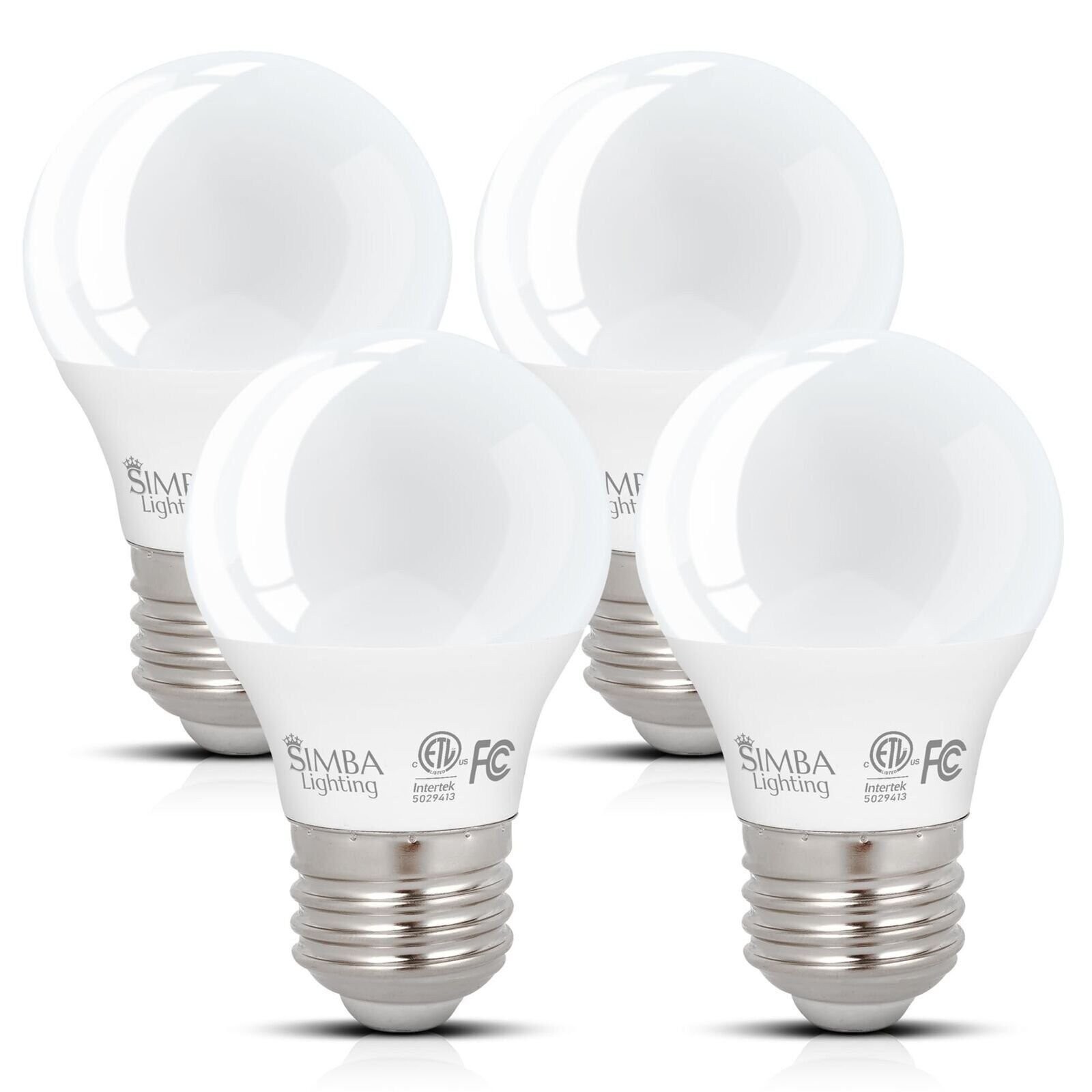 [4 Pack] LED A15 ETL Listed 7W 120V 60W Equivalent Bulbs E26 5000K Daylight