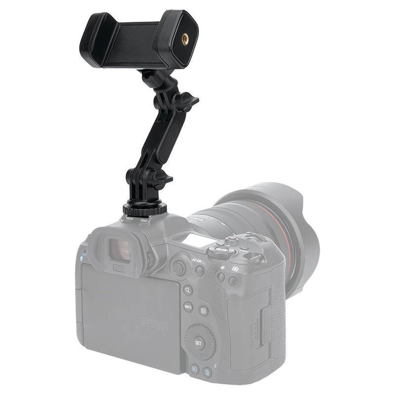 JJC Phone Holder Hot Shoe Mount Tripod Adapter for iPhone 17 16 Samsung Google