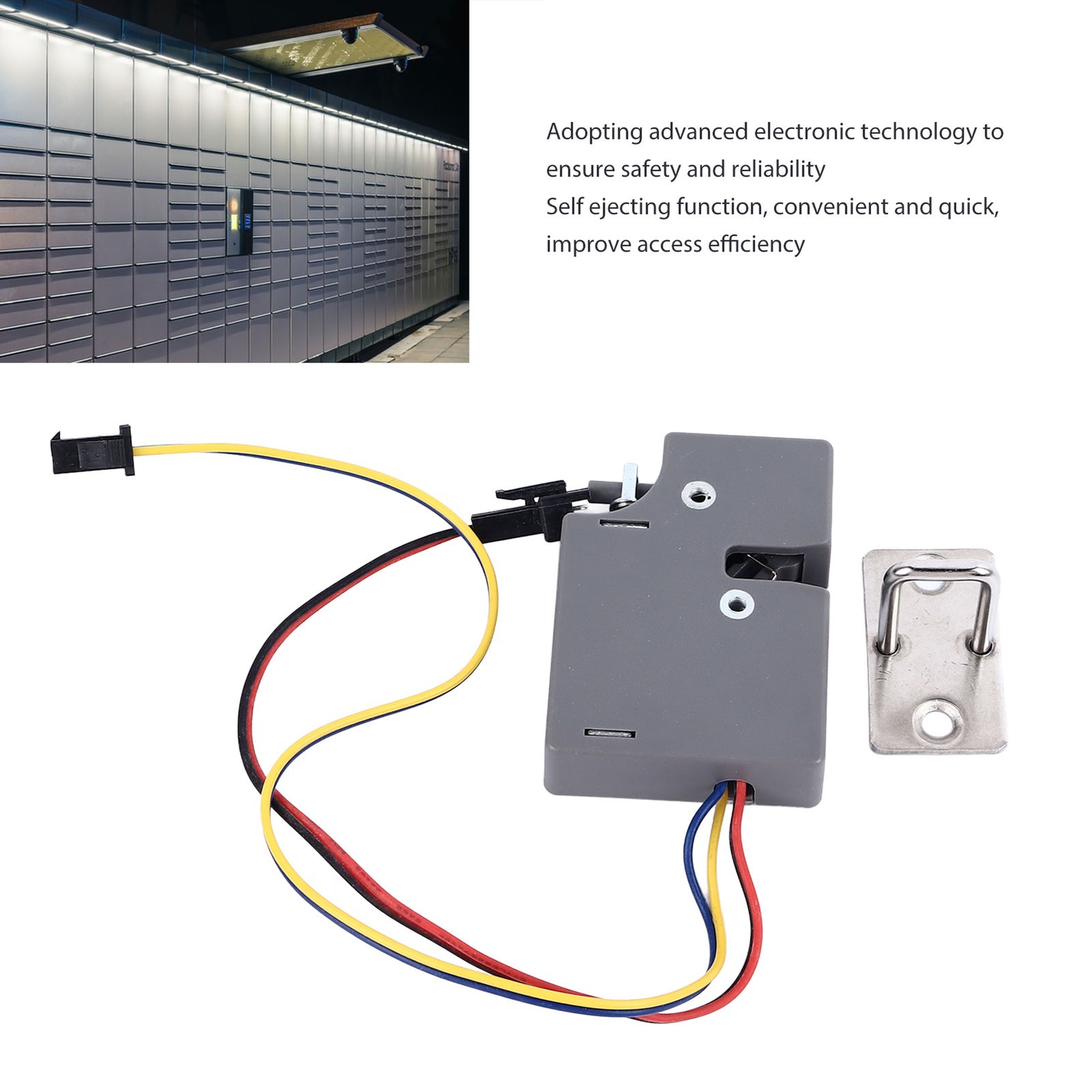 Compact Electric Smart Lock For Parcel Lockers Easy Use ABSSize Trending
