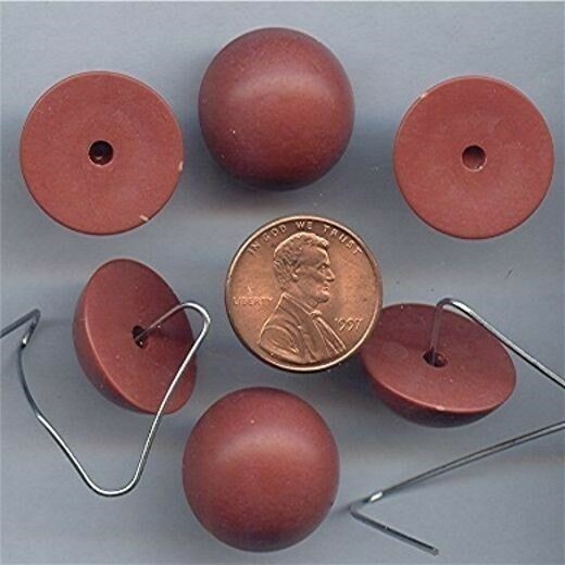 144pcs VINTAGE JAPANESE RUST 19mm DOMED CABOCHONS g80