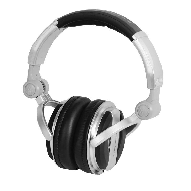 American Audio ADJ HP700 Foldable Over-Ear Pro DJ Headphones w/ Bag ADJ