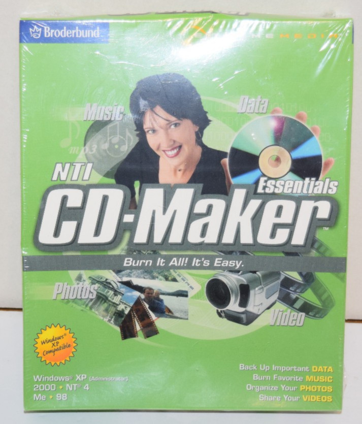Vintage NTI CD-Maker Big Box Retail -2001 Factory Sealed/New