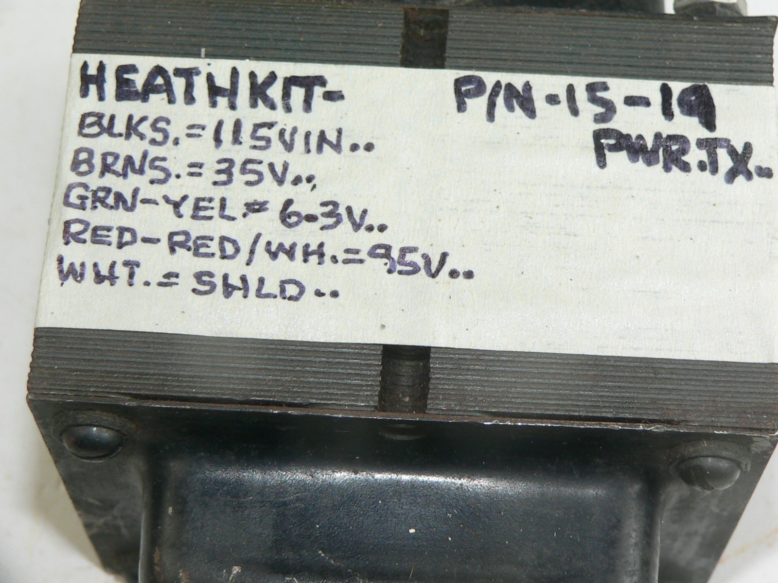 1 Heathkit 15-19 Power Transformer--Tests good