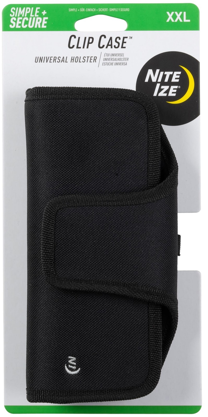 Nite Ize Clip Case Horizontal Universal Phone Holster, XXL - Black