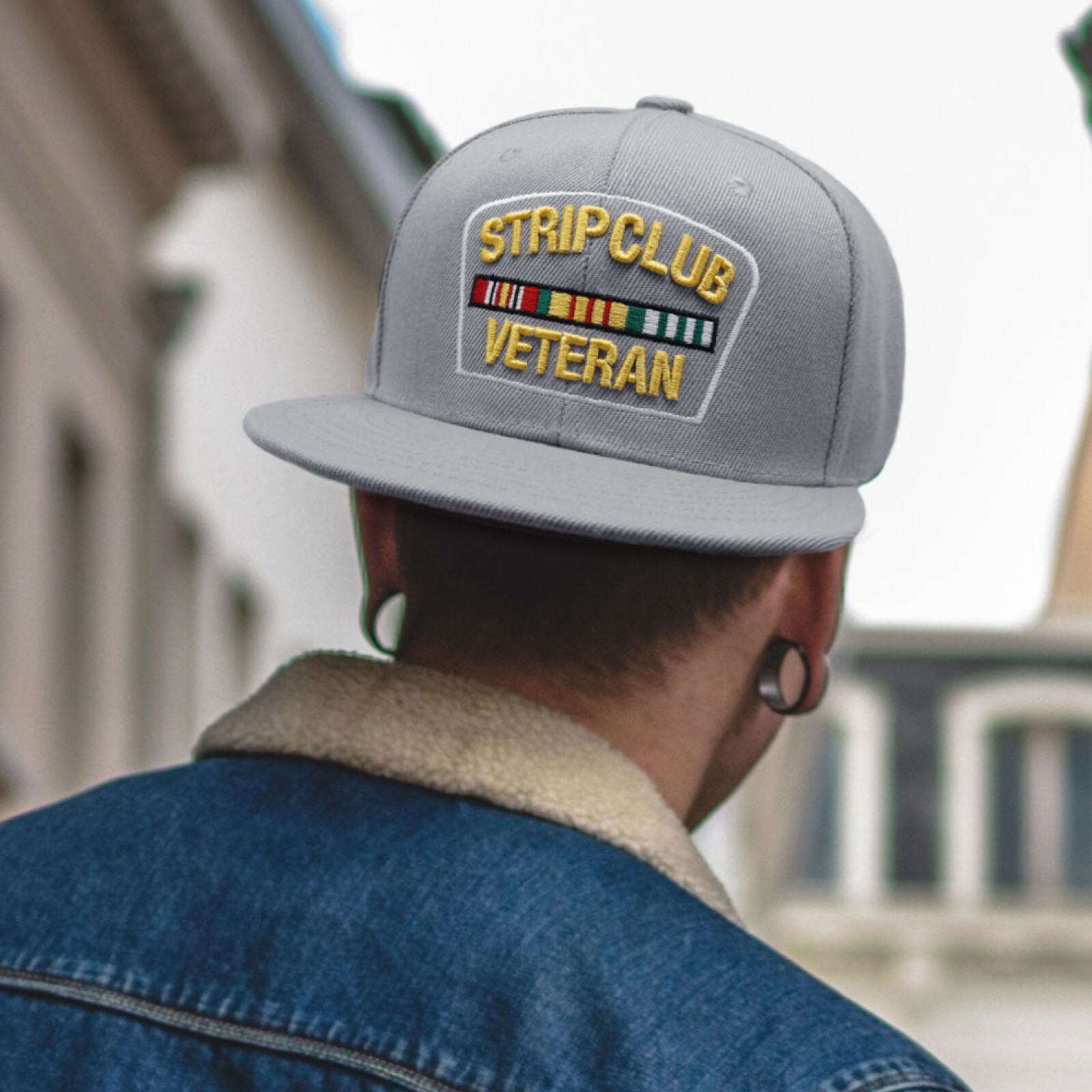 Strip Club Veteran Grande Design on Snapback Cap