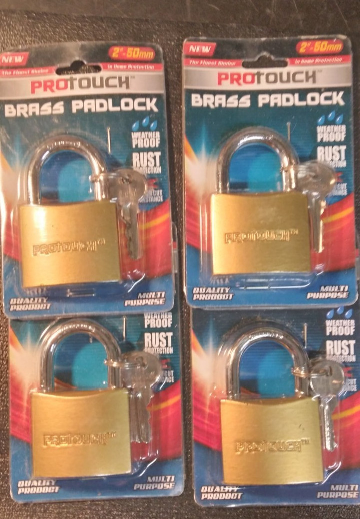 PRO TOUCH 2IN.BRASS PADLOCK NEW