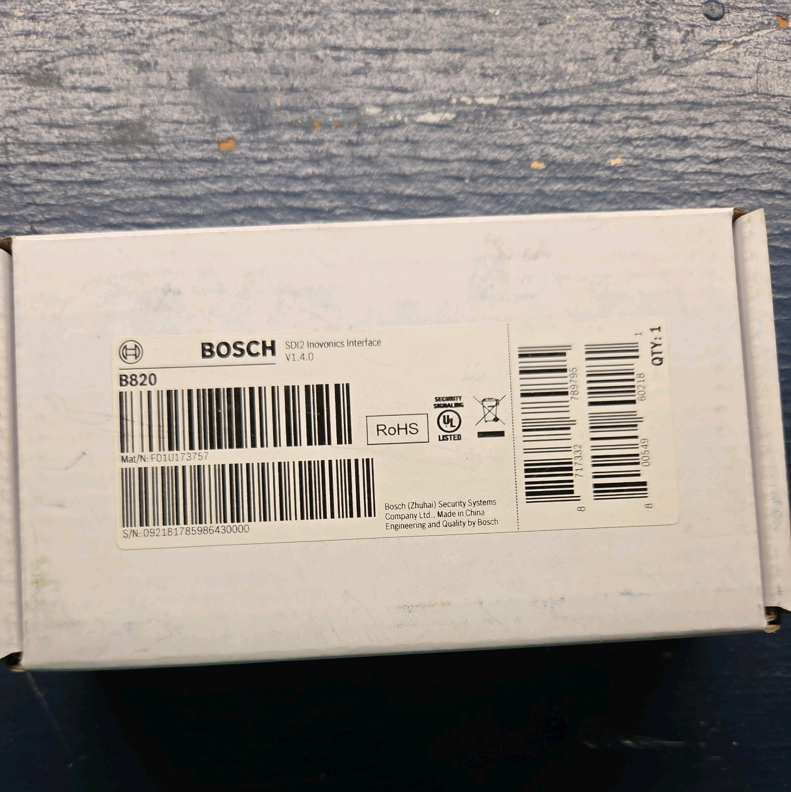 NEW Bosch B820 Inovonics SDI2 Interface