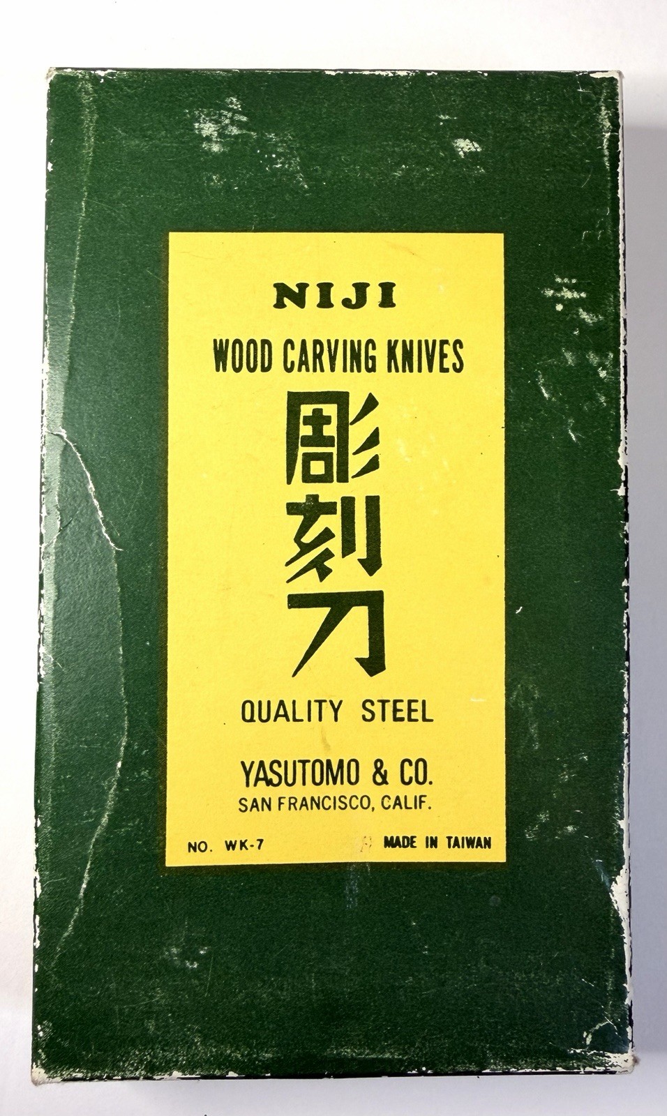 Vintage NIJI Wood Carving Knives By Yasutomo & Co Original Box Set Of 7