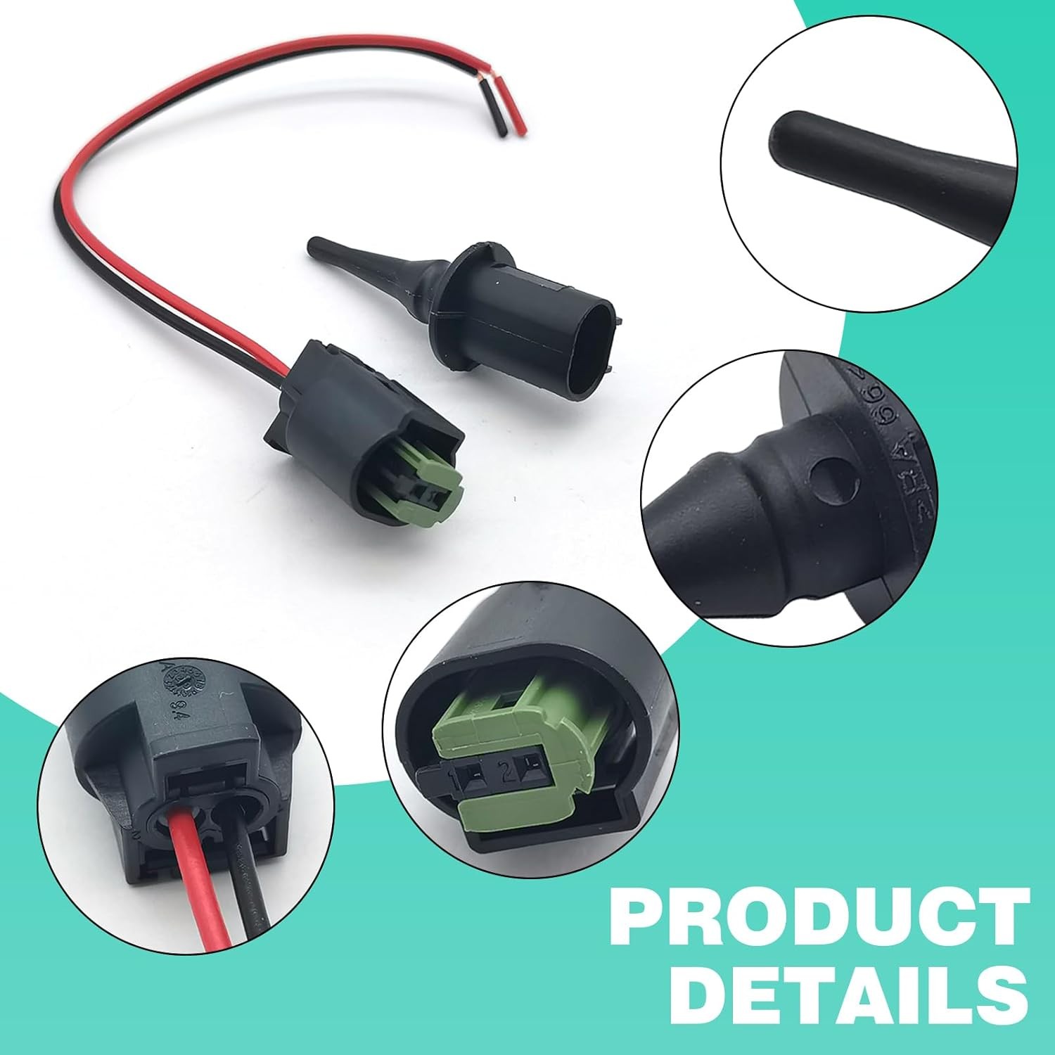 2 PCS Outer Ambient Air Temperature Sensor, High Temperature Resistant Sensor wi
