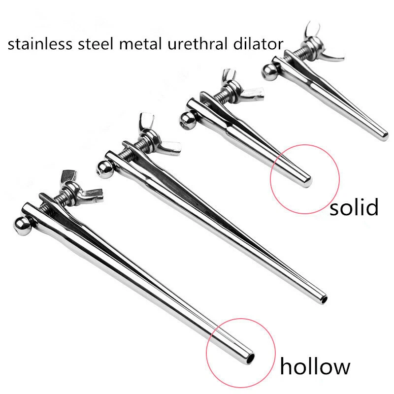 Stainless Steel Urethral Dicks Adjustable Penis Plug Dilator Stretcher Expander