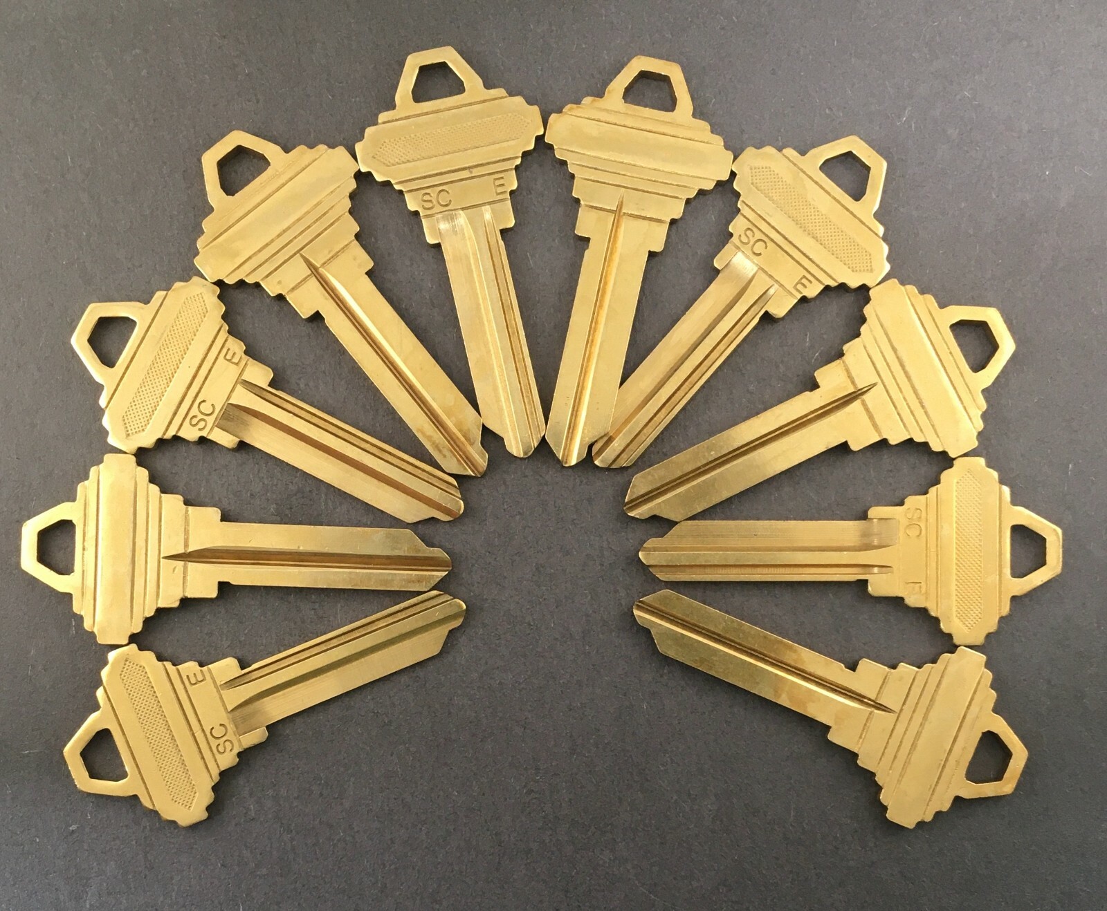 Lots of FSIC 6 Pin Control Key Blanks for Schlage E Keyway