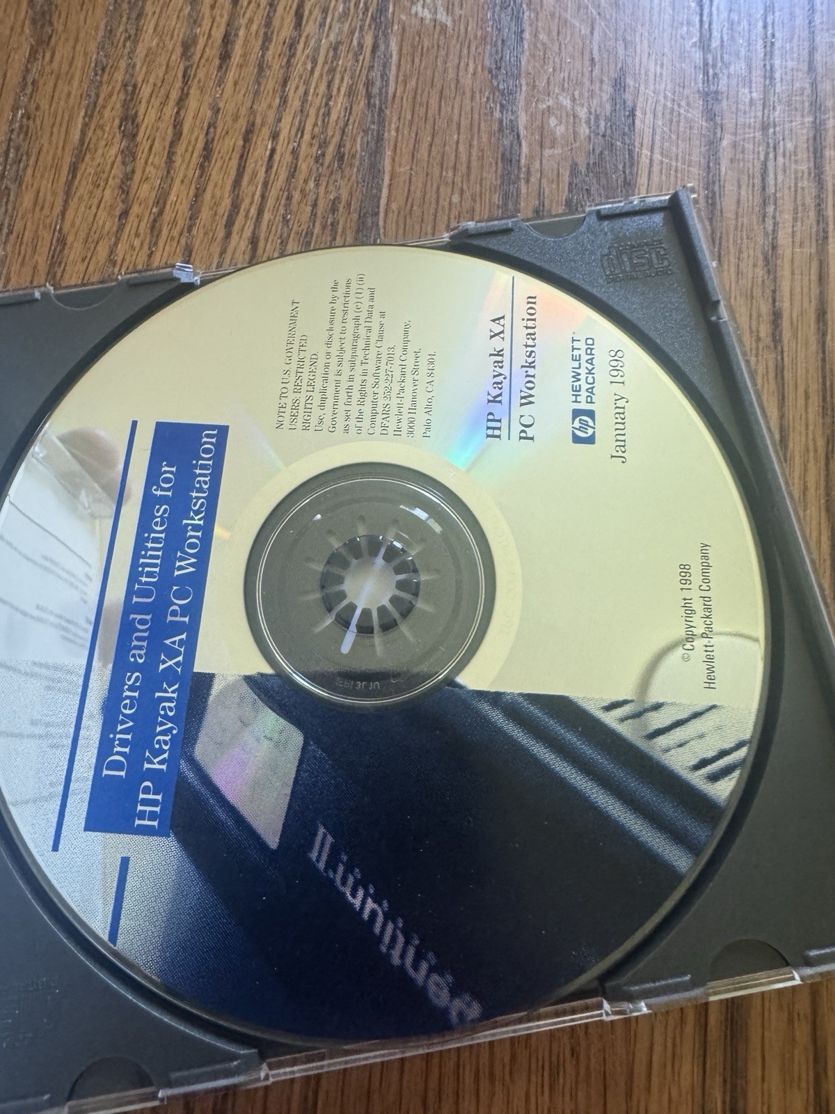HP Kayak XA Utilities & Driver PC Workstation CD ROM Windows 1998 Software