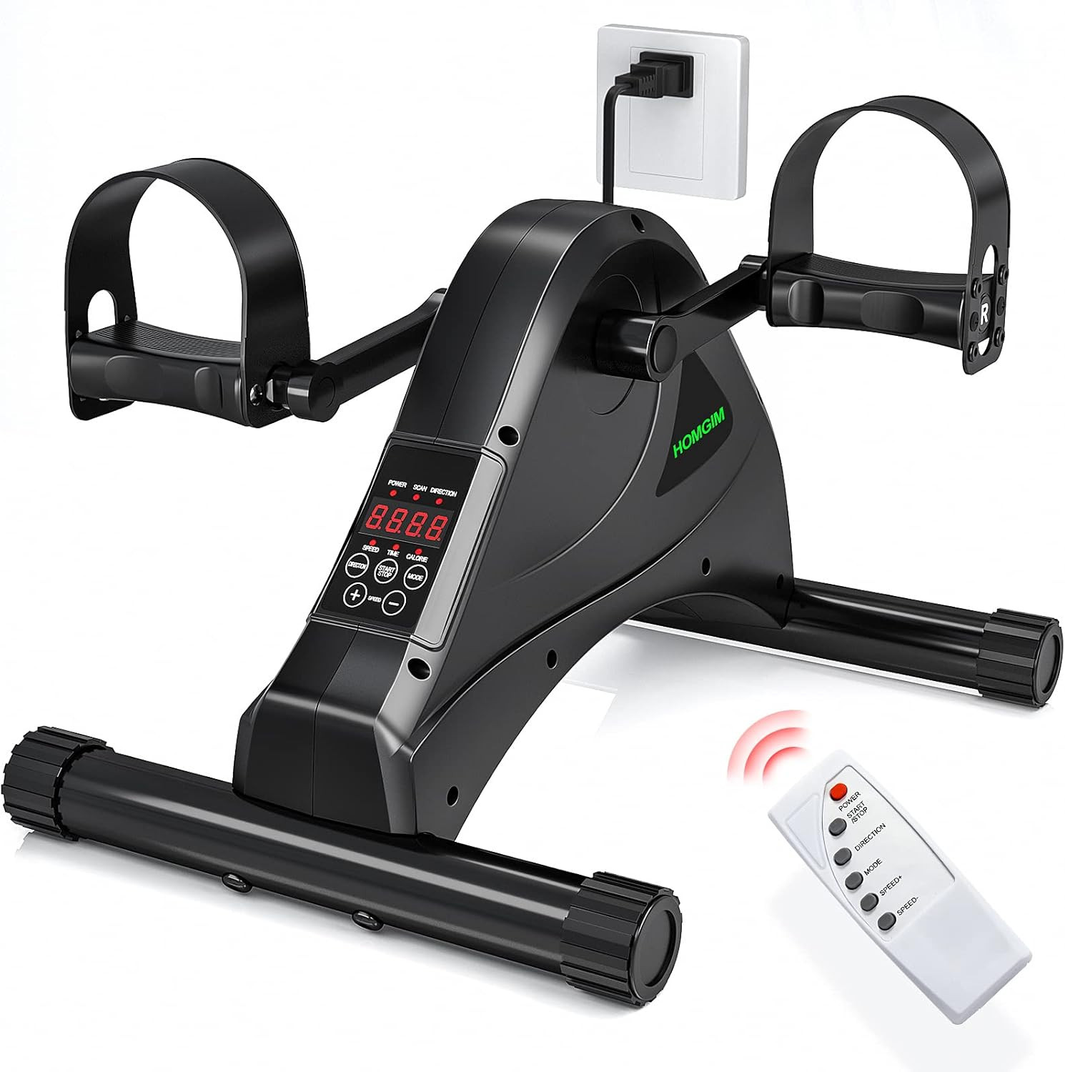 Motorized Mini Exercise Bike Electric Pedal Exerciser for Seniors Rehab Training