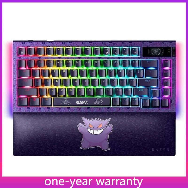 Gengar Razer X Pokémon Wireless Mechanical Keyboard W/ Wrist Rest Combo Set New