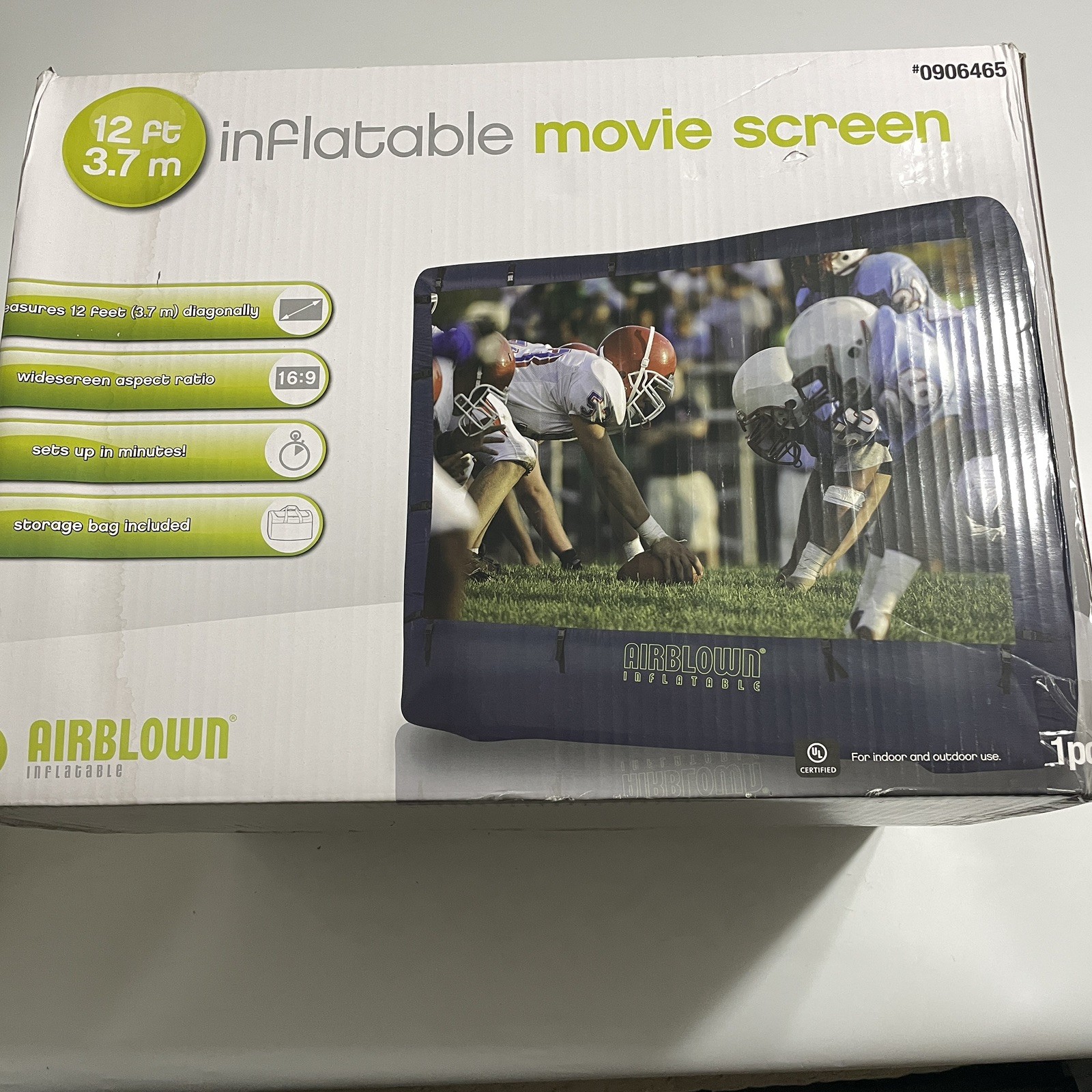 Gemmy Inflatable Projector Screen Inflatable Movie Screen 12 FT 2020 NIB
