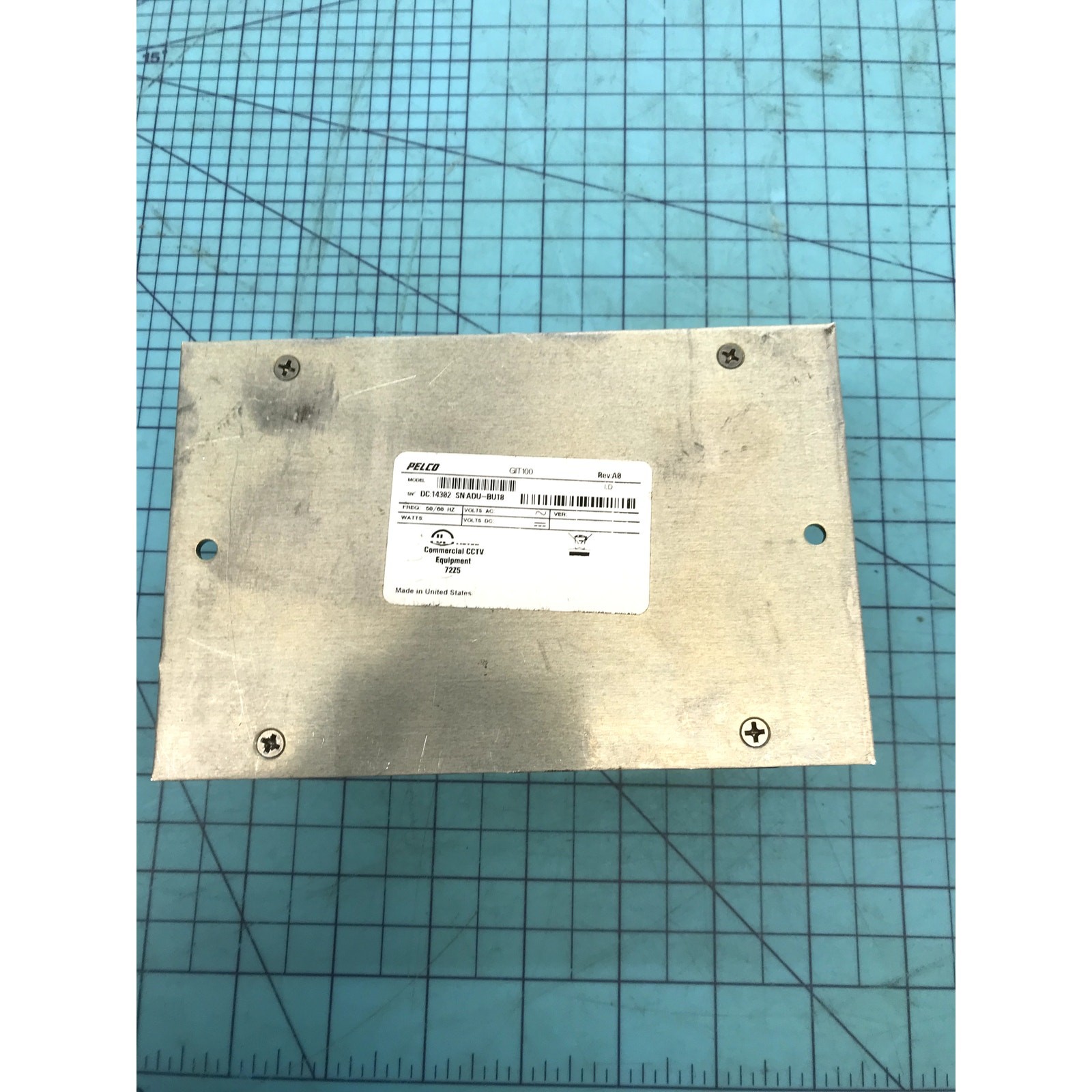 Pelco GIT100 Ground Loop Isolation Transformer CCTV Video Signal Eliminator