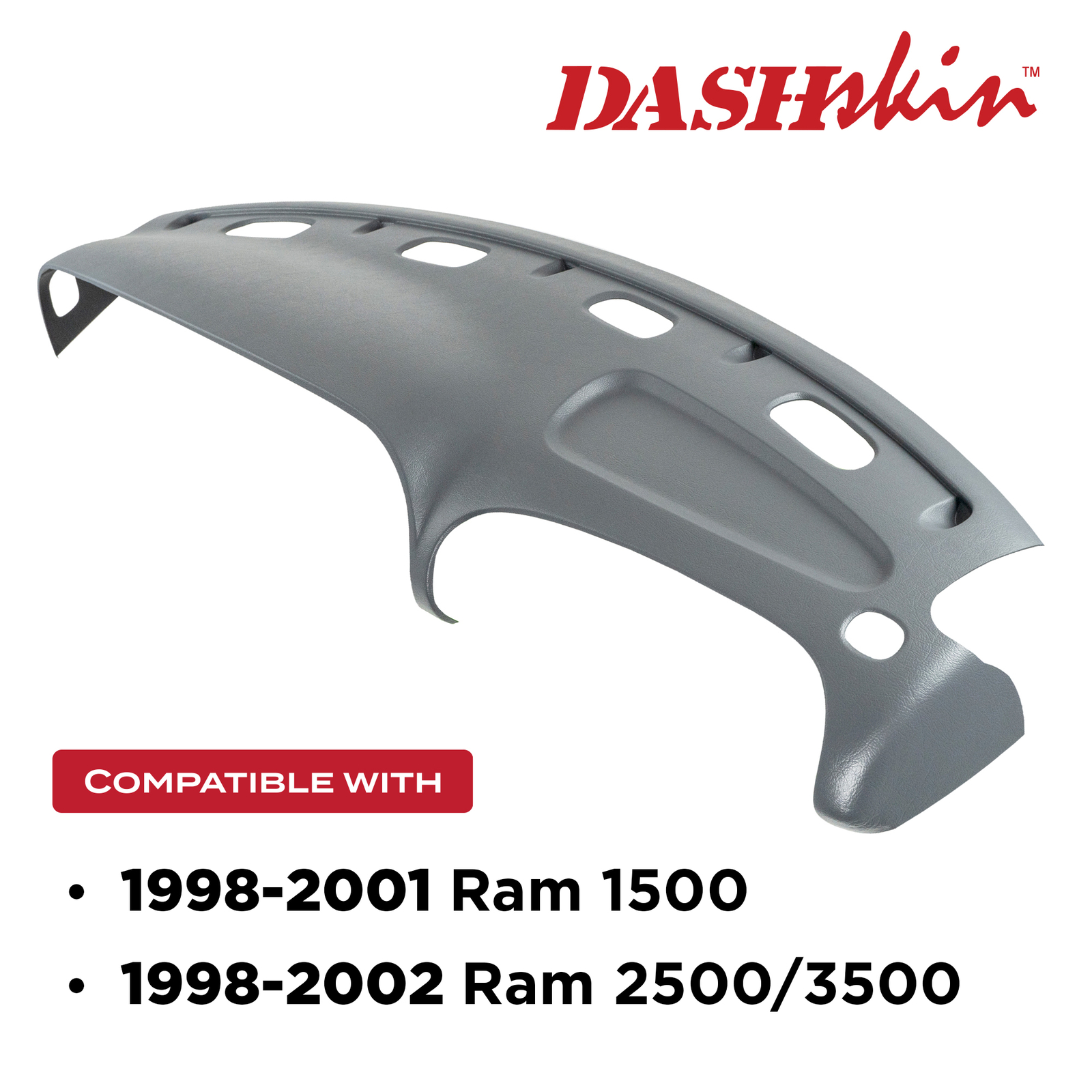 DashSkin Molded Dash Cover for 1998-2001 Dodge Ram in Mist Grey *C3