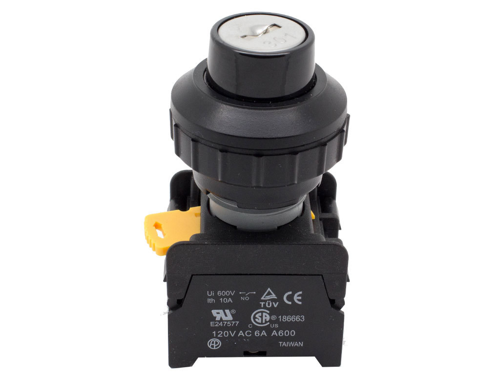 KS-302 ATI 30mm KEY Selector Switch Maintained 1NC 1NO 2 Positions