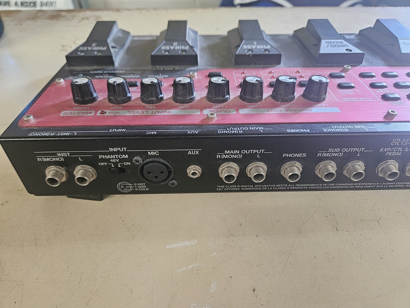 Boss RC-50 Loop Station Looper Guitar Effects Pedal Turns On Tested Read