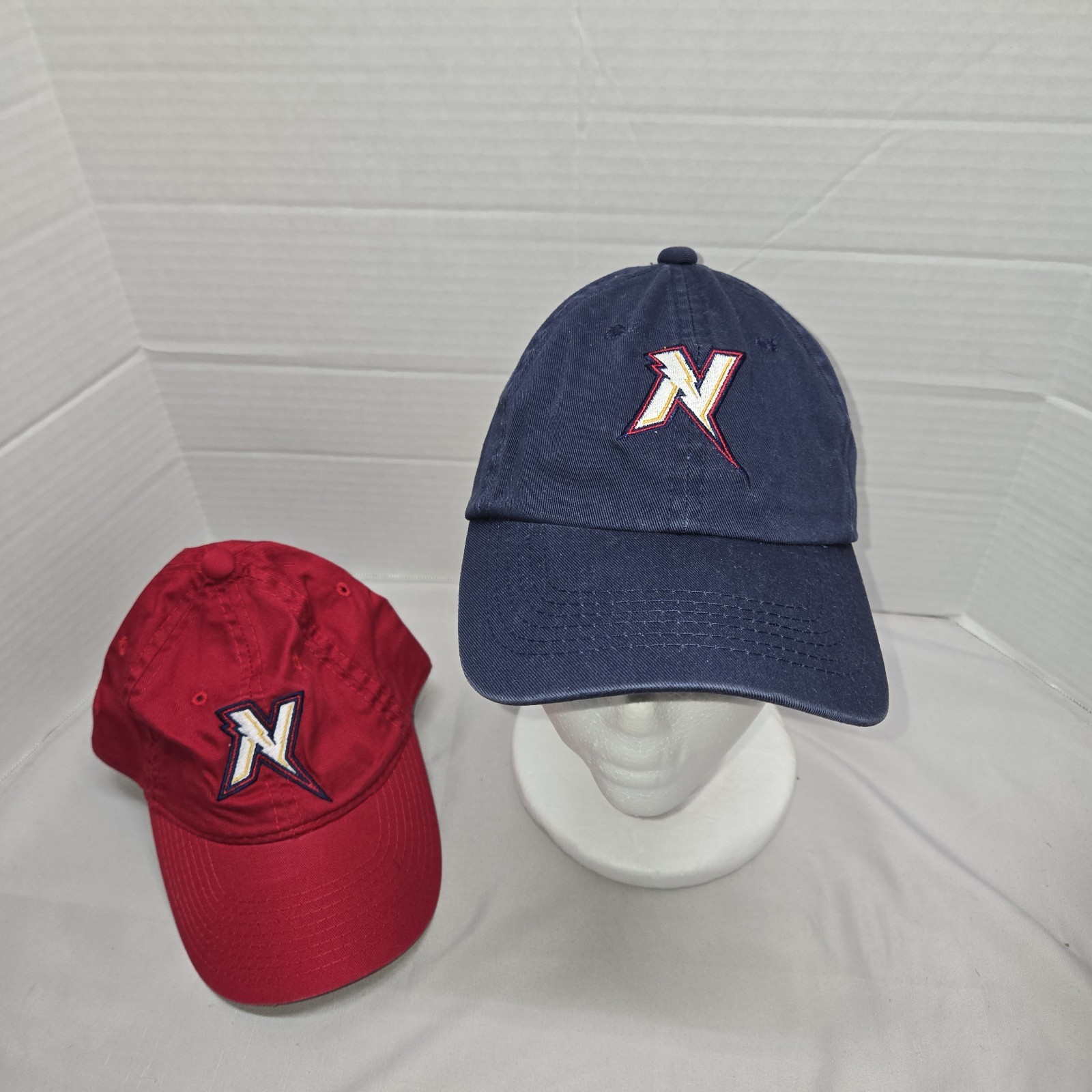 NW Arkansas Naturals Baseball Hats MiLB Lot Of 2 OSFM Adj Strap Outdoor Cap X2