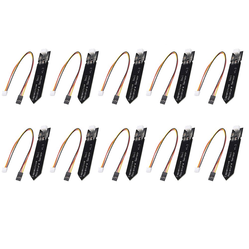 10 Pieces Capacitive Soil Moisture Sensor Modules Operating Voltage 3 3 to 55V