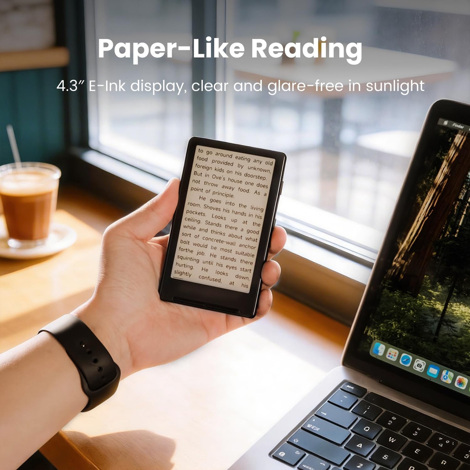 X4 E-Book Reader (Developer Edition), 4.3" Pocket E-Ink eReader, Physical Page-T