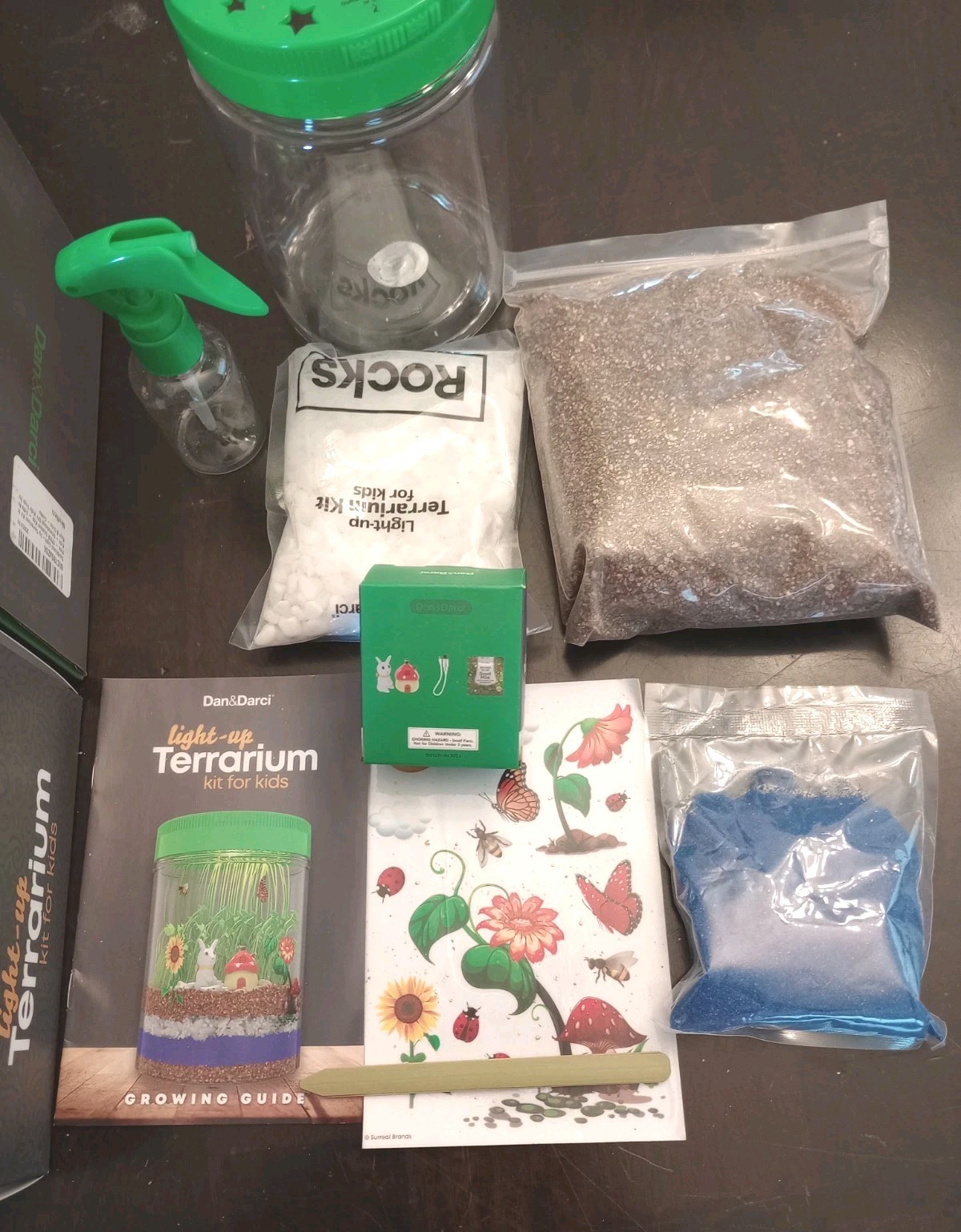 Dan&Darci Light-up Terrarium Kit ( open box )