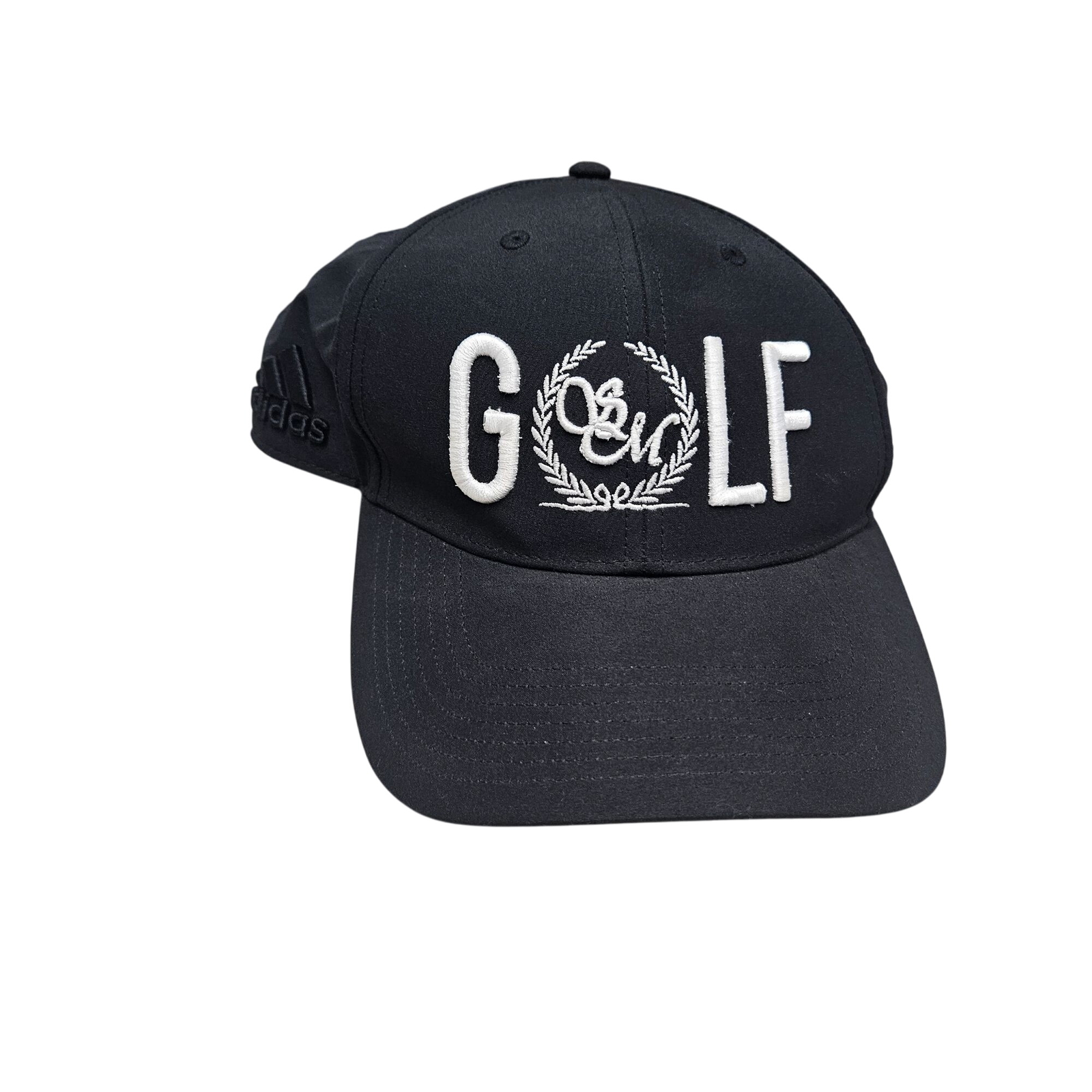 Adidas Black Golf Cap One Size Fits Most Adjustable Sports Hat Polyester