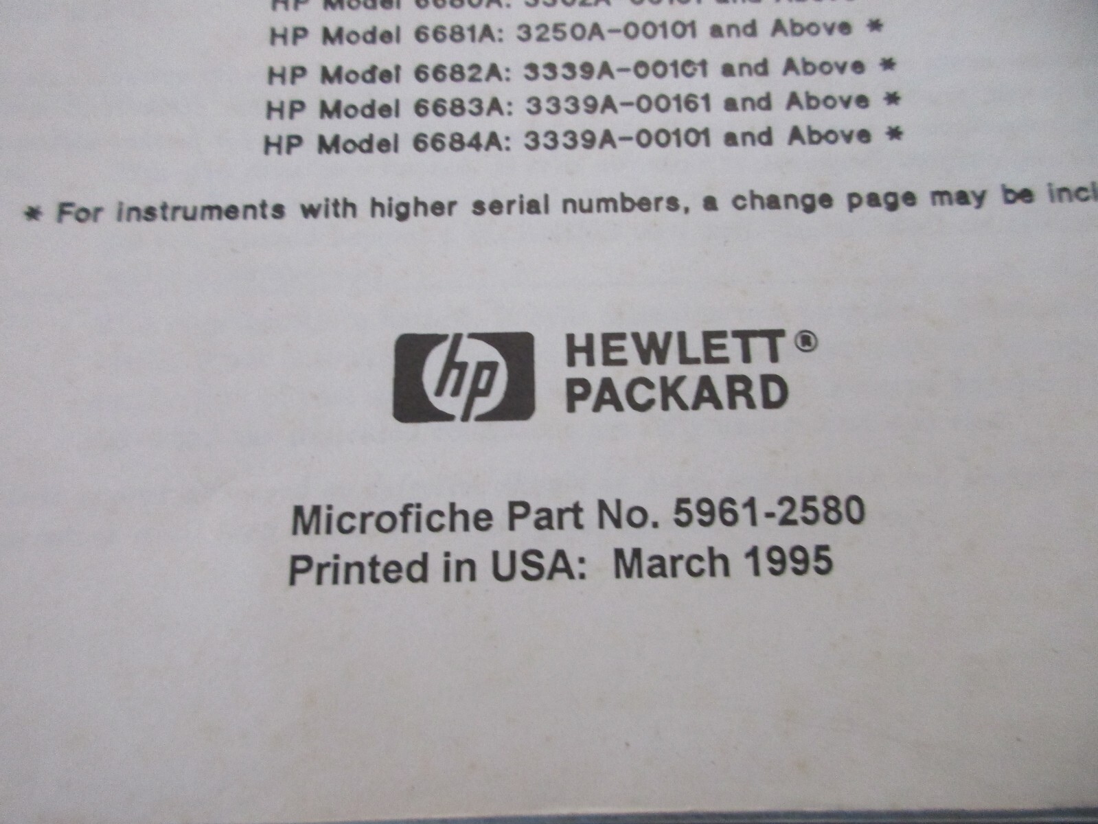 HEWLETT PACKARD PROGRAMMING GUIDE,OPERATING GUIDE SERIES 664XA,665XA,667XA,668XA