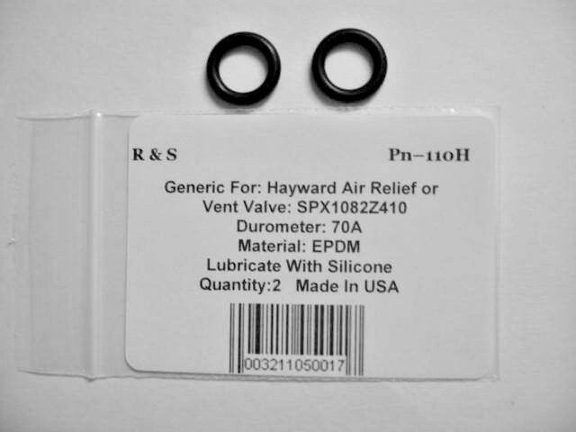 2 Hayward SPX1082Z410 Air Releif or Vent Valve O-Rings / R&S 110H /FDA /NSF61 MA