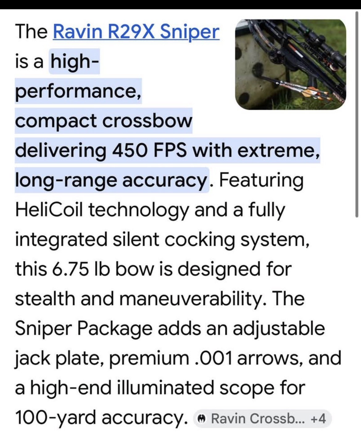 Ravin R29x Sniper Crossbow Package Excellent Condition!