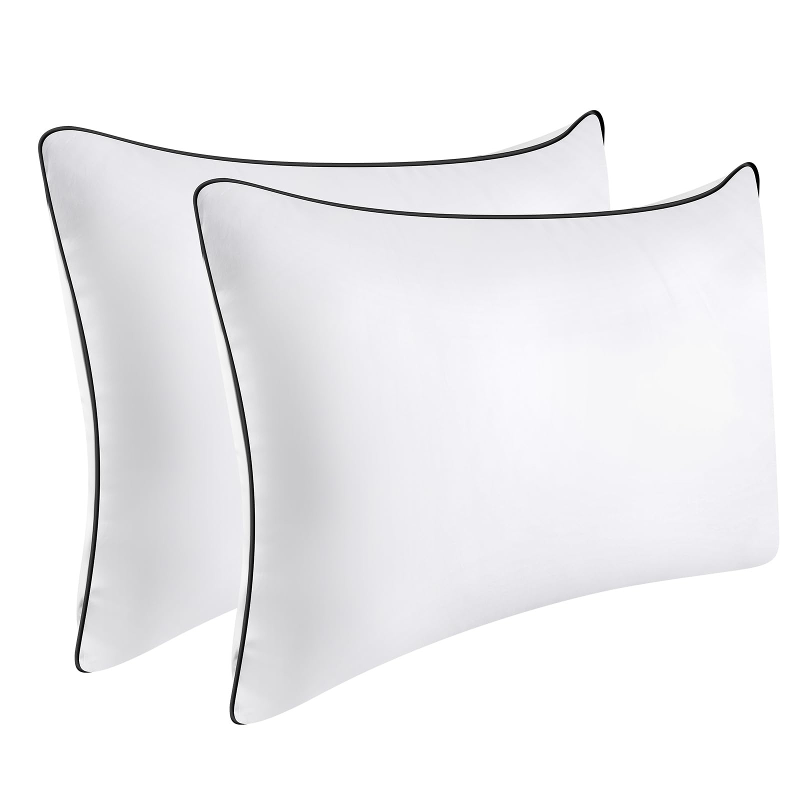 Opposy Bed Pillows for Sleeping 2Pack Medium Firm, King Size King-2, White-2