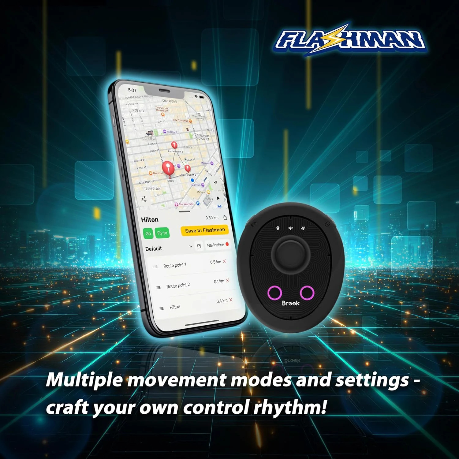 Brook Gaming: Flashman - Black Virtual GPS