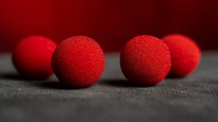 BRAND NEW MAGIC TRICK - 1" sponge balls - RED  (Pack of 8)