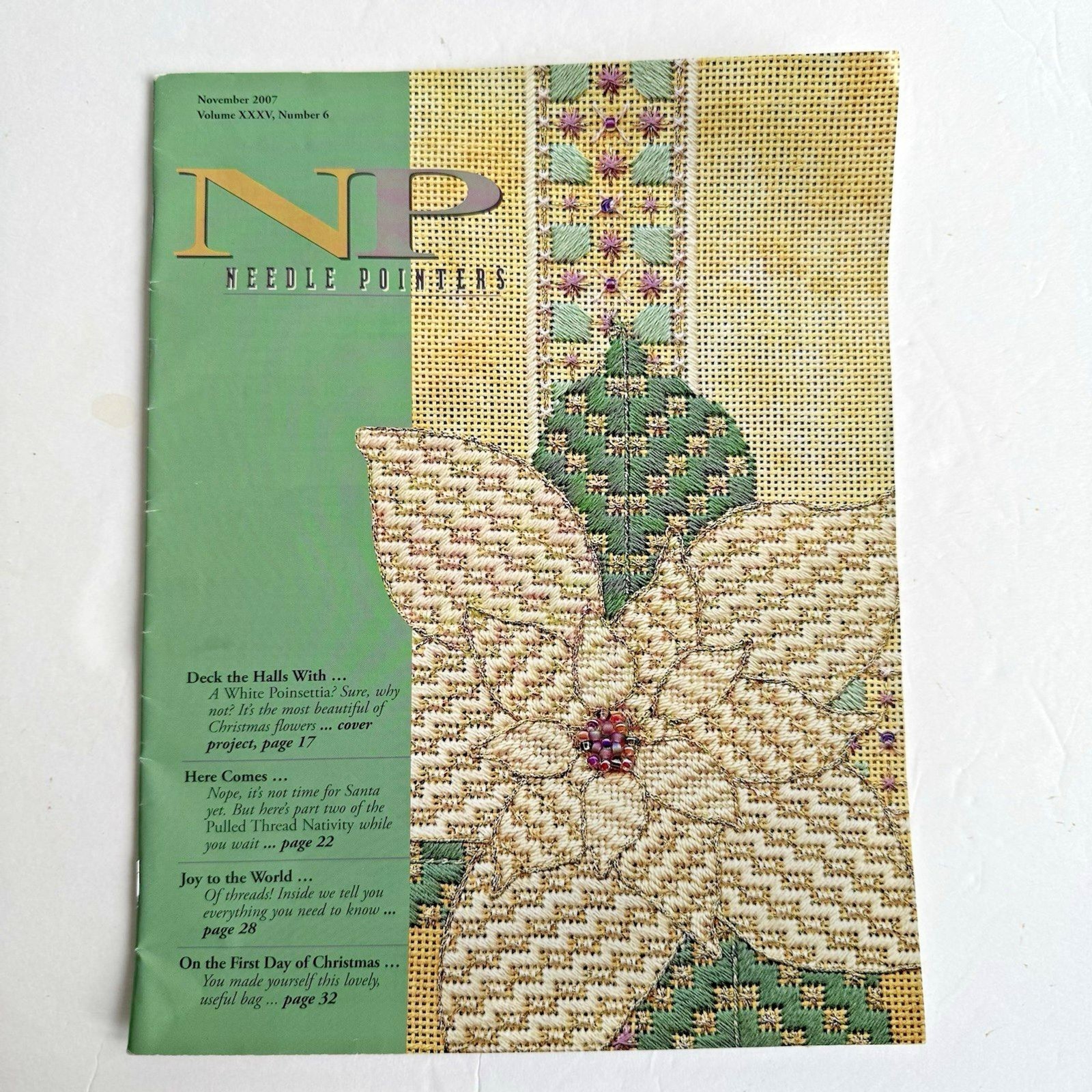 Needle Pointers Magazine American Needlework Guild November 2007 Vol XXXV Num 6