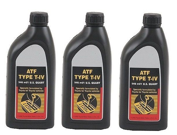Set of 3 Genuine For Toyota Yaris Pickup Automatic Transmission Fluid 00279000T4