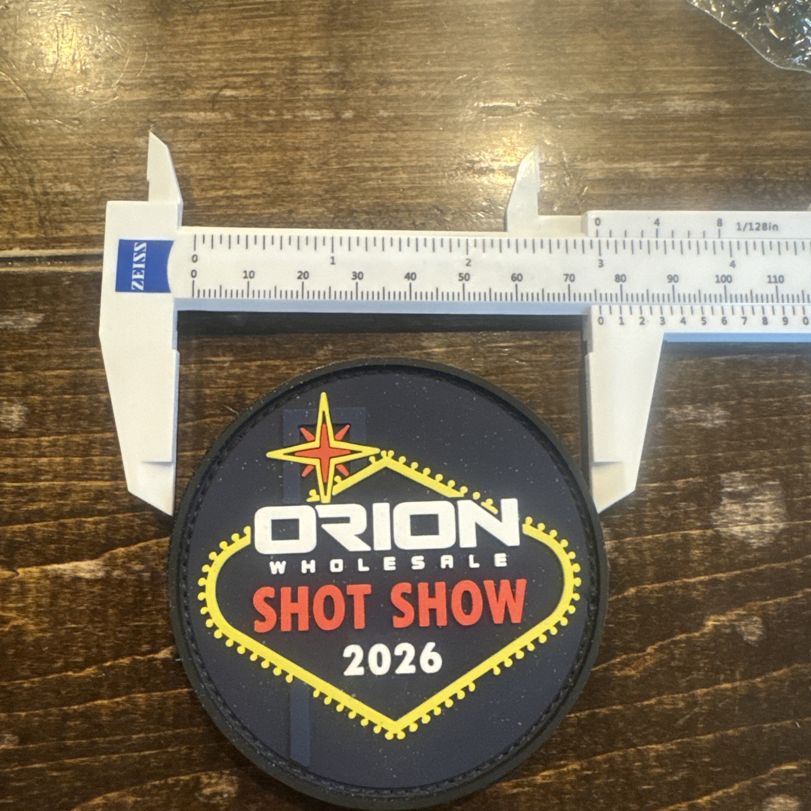 Orion Wholesale 3 Inch PVC Patch Shot Show 2026 Vegas NEW