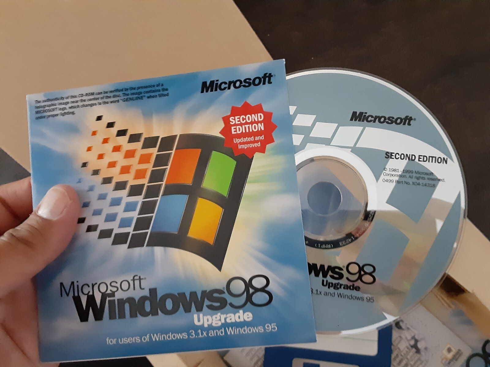 MICROSOFT WINDOWS 98 SECOND EDITION FULL OPERATING SYSTEM WIN 98 #S202