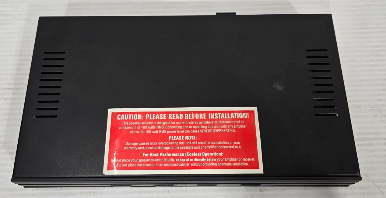 NXG Technology NX-SS4 4-Zone Automatic Impedance Matching Speaker Selector
