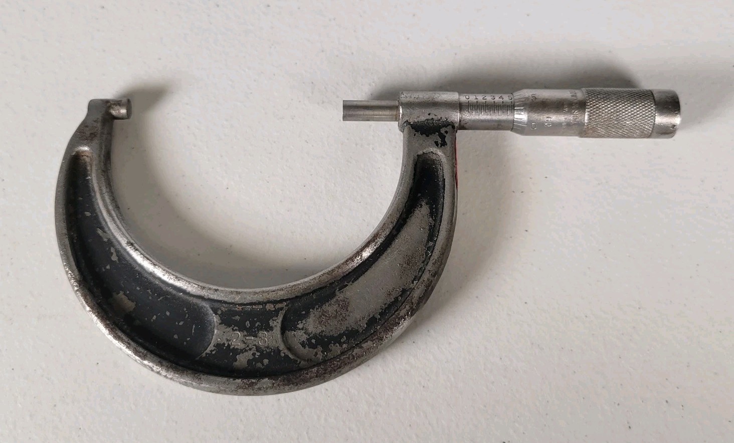 Vintage Brown & Sharpe MFG No. 62 Outside Micrometer 2-3" Tool Providence, RI