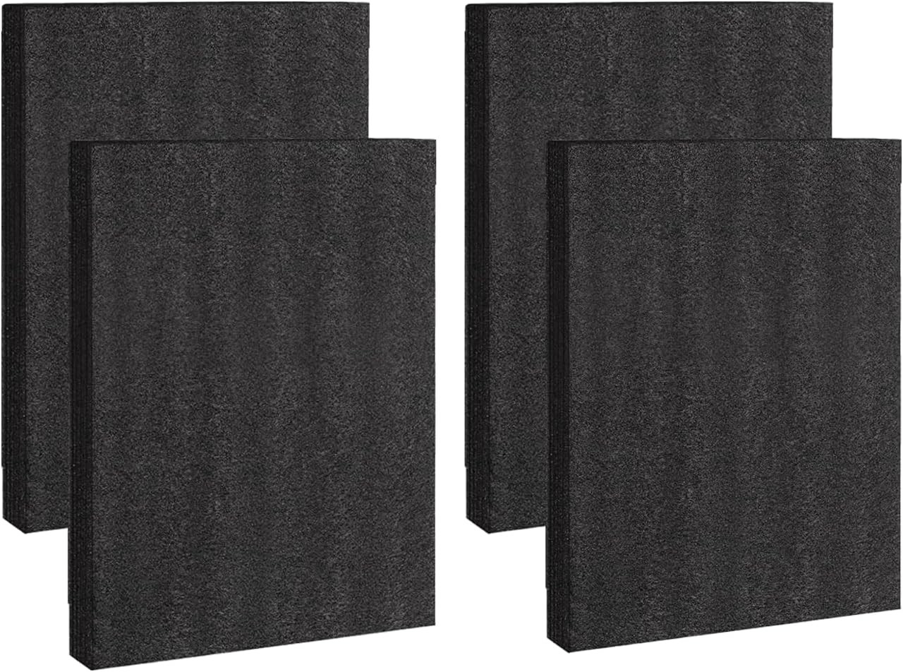 Black Customizable Polyethylene Foam Sheets, 4PACK 12 X 16 X 0.5INCH Thick Paddi