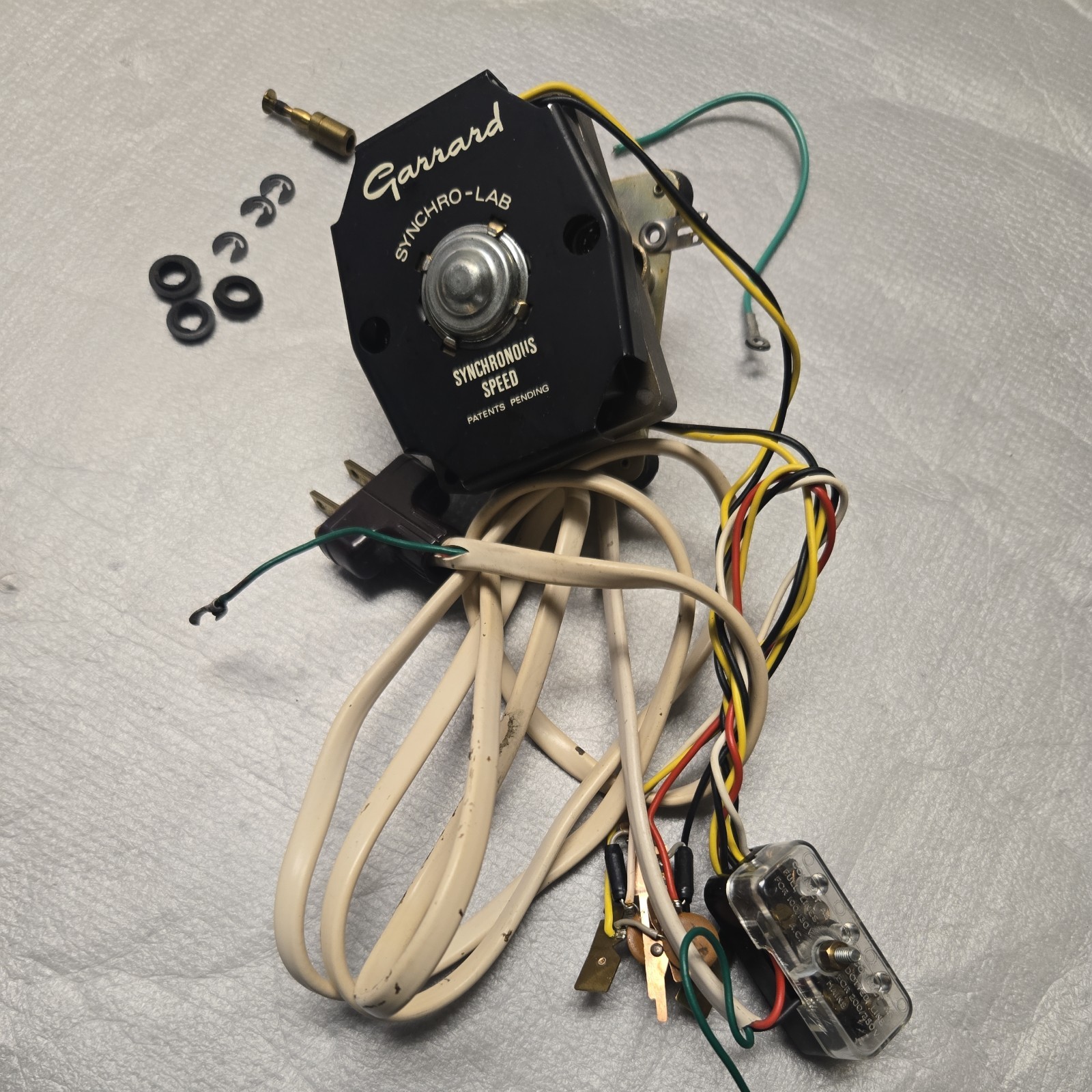WORKING Garrard Synchro-LAB 95 Motor W/Cables/Pulley. FREE SHIPPING