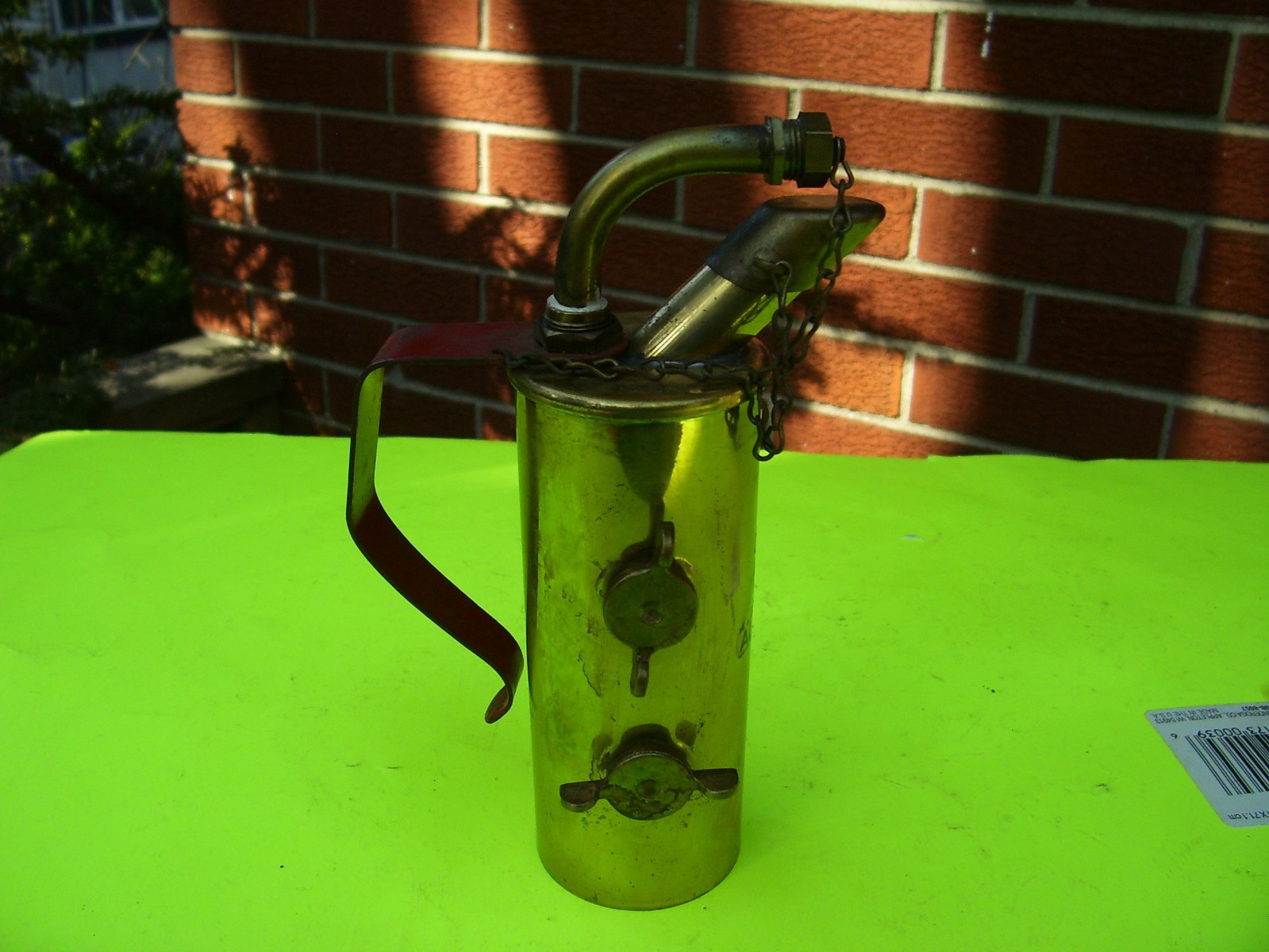 Rare Vintage LENK Mfg. Co. Brass Alcohol Blow Torch BLOTORCH Made in USA :